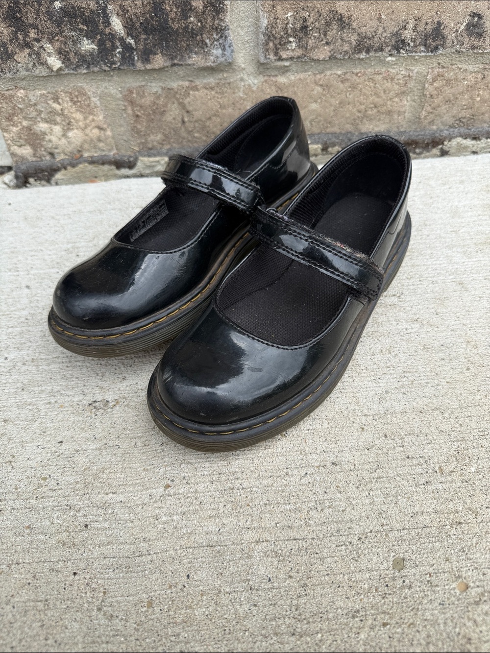 Dr. Martens Black Patent Mary Jane Shoes